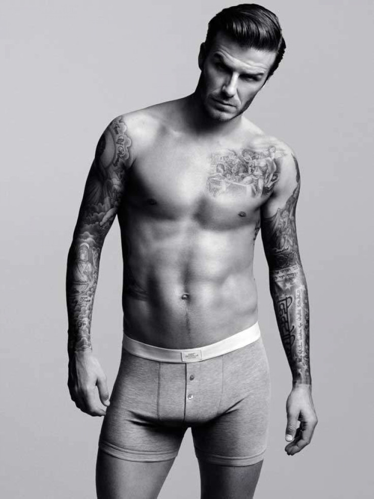 David Beckham can regularly be seen wearing next to nothing in giant billboards everywhere and now Beckham&#039;s sleek physique will be featured somewhere else - Elle UK.