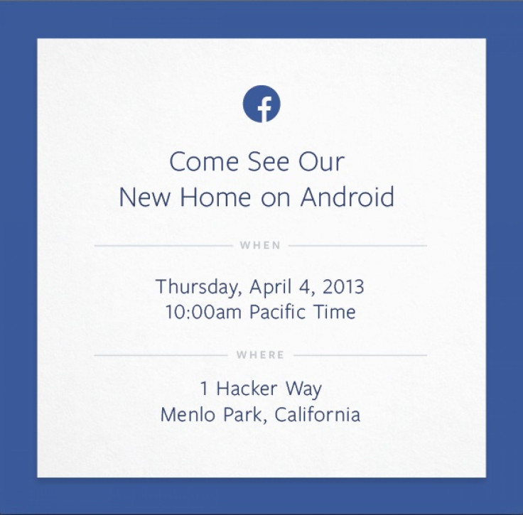Facebook Phone Invite
