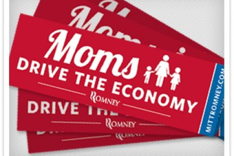 Ann Romney/Hilary Rosen Feud, Moms Drive the Economy Bumper Sticker
