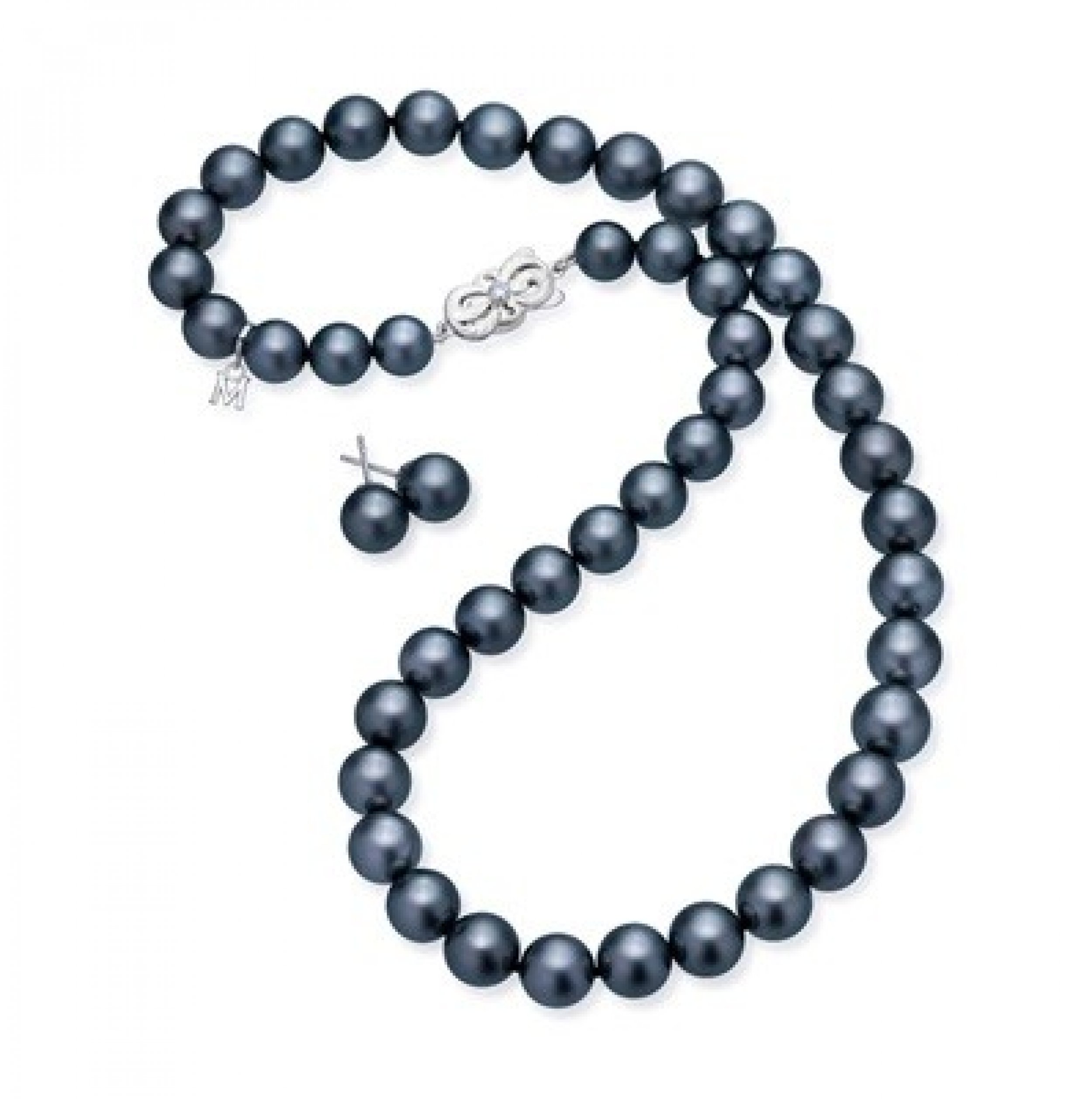 Mikimoto - Special Editions 18K White Gold 9mm Tahitian Pearl Set