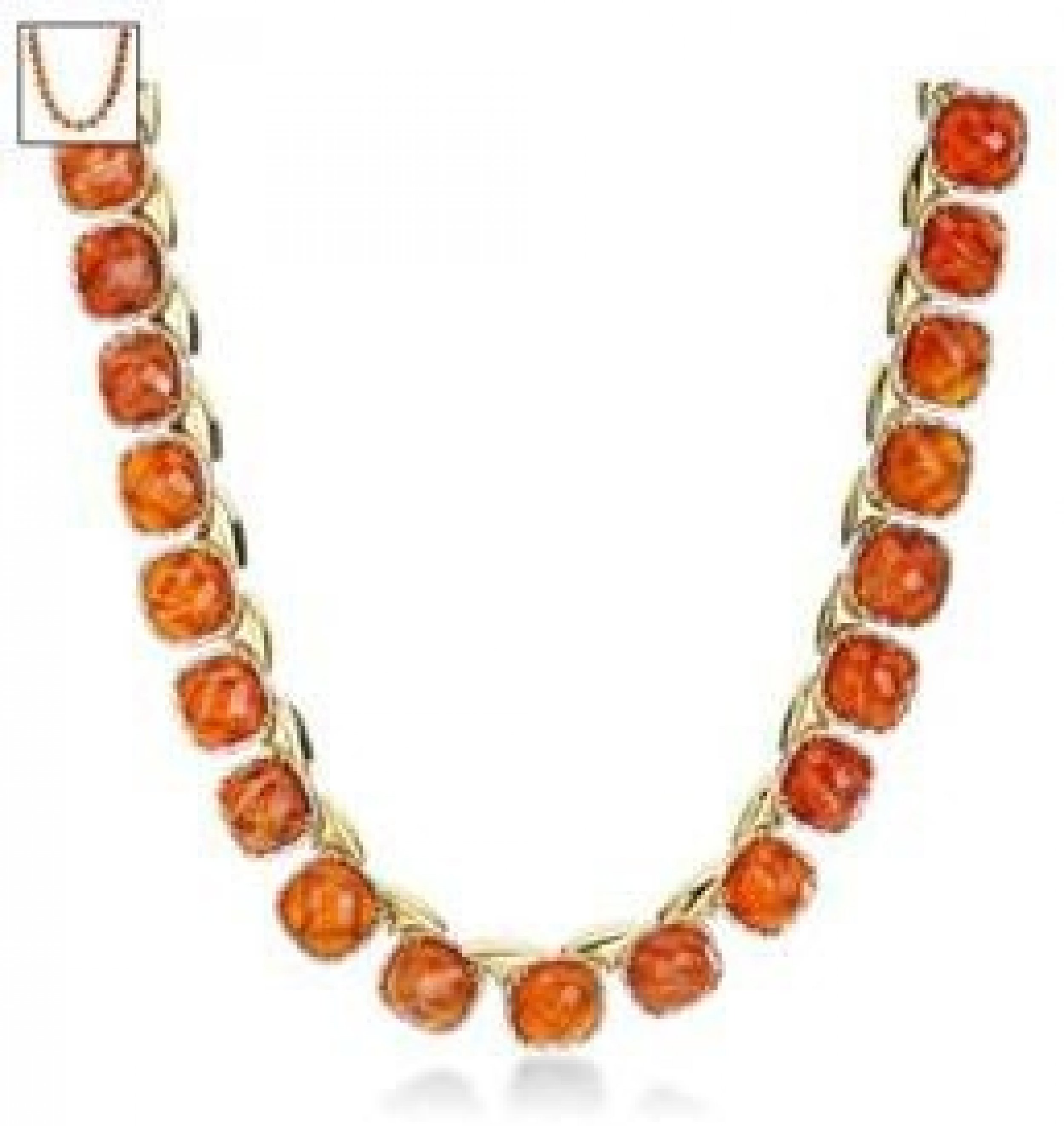 Tacori 18K925 Collection Sterling  18K Red Onyx Necklace