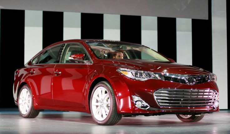 The 2013 Toyota Avalon is seen from the front at the 2012 New York International Auto Show