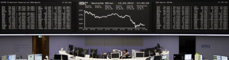 DAX board at the Frankfurt Stock Exchange