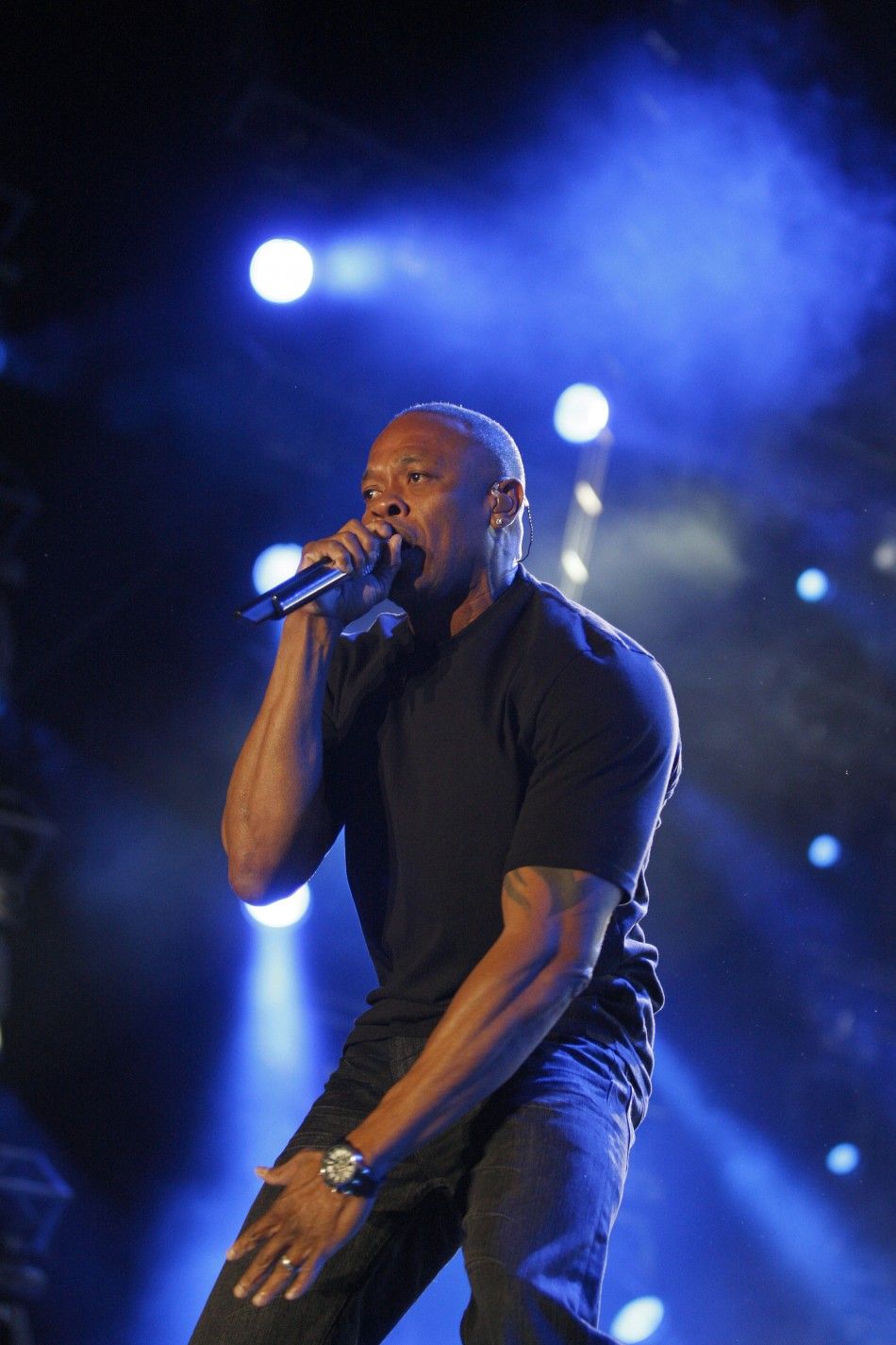 Dr. Dre performs at the Coachella Valley Music and Arts Festival in Indio, California April 15, 2012. 