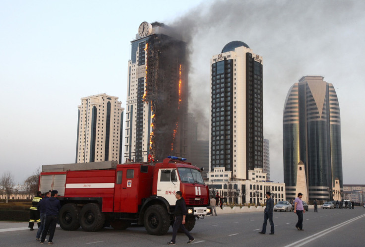 Grozny-City complex fire