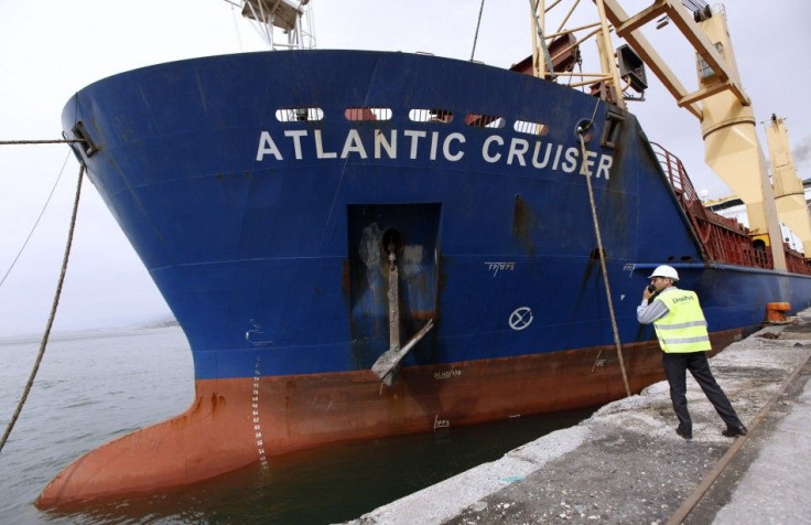 he Atlantic Cruiser, sailing under the colours of Antigua and Barbuda, arrives at the port of Iskenderun, southern Turkey