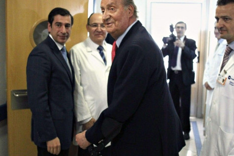 Spain&#039;s King Juan Carlos leaves the hospital after being discharged in Madrid