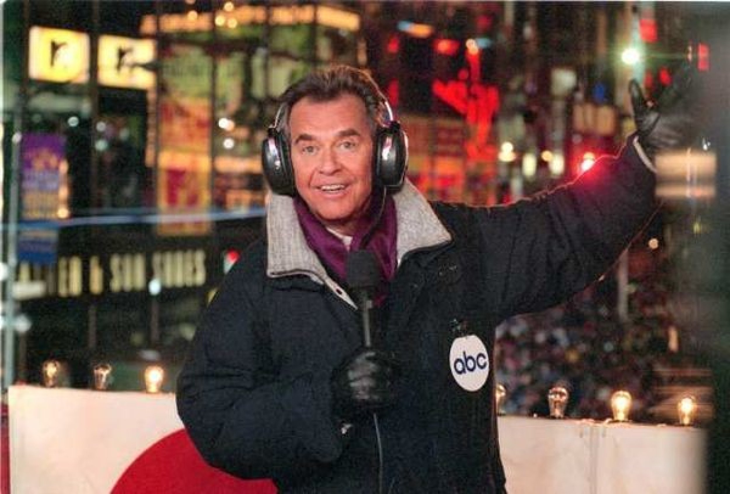 Dick Clark Outside During His quotNew Years Rockin Evequot