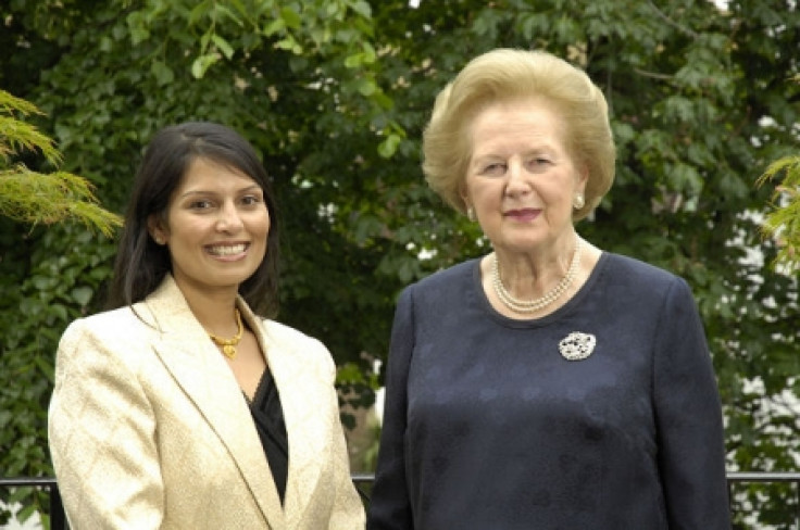 Priti Patel and Margaret Thatcher