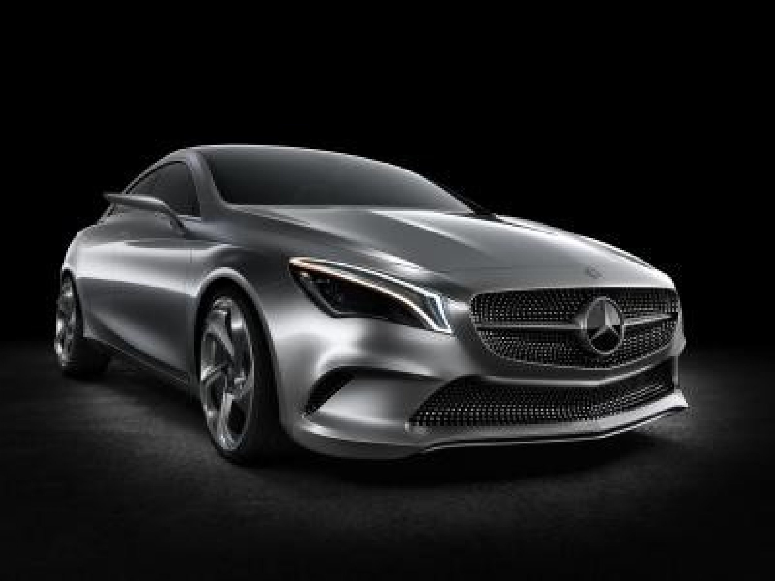 From the front, the new Mercedes Benze Concept Coupe looks like one of the Finding Nemo sharks.