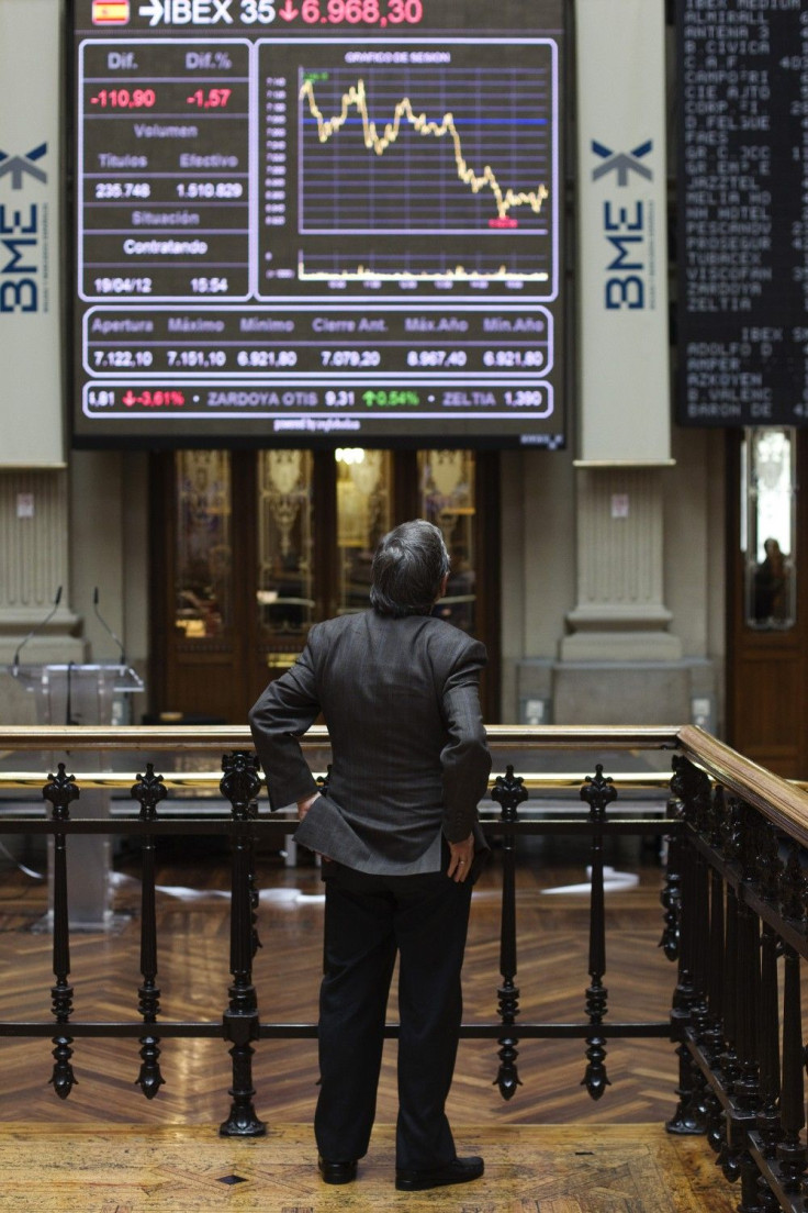 Trader at the Bolsa de Madrid