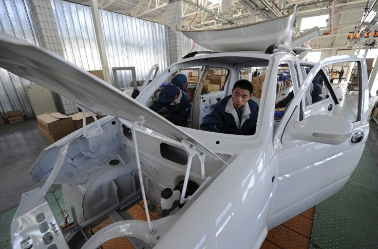 An auto manufacturing plant in China