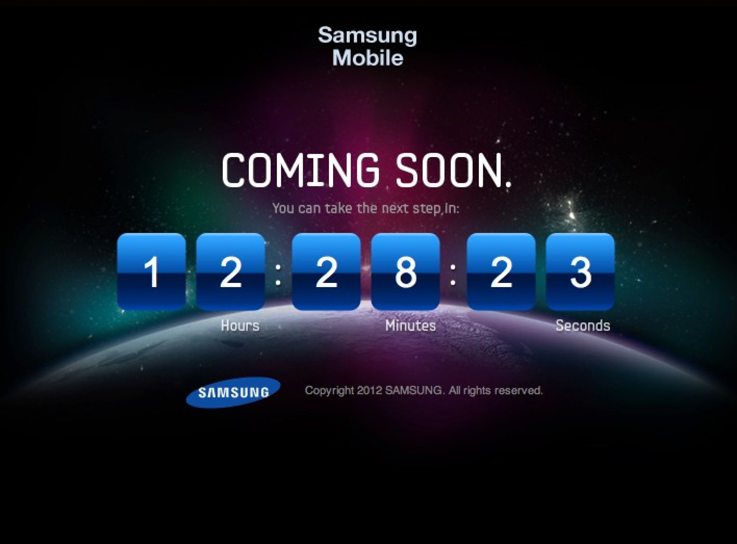 Samsung Galaxy S3 Release Date - Countdown Clock Counted to April 23
