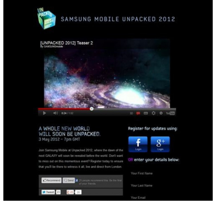 Samsung Galaxy S3 Release Countdown: Teaser