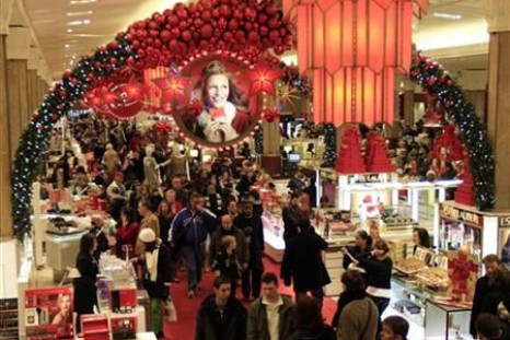 A holiday shoppers pack Macy&#039;s department store in Herald Square in New York