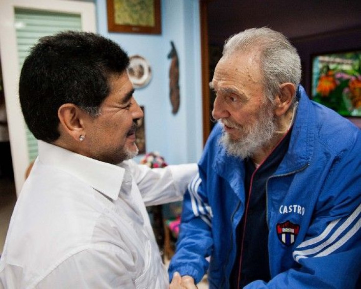 Fidel Castro and Diego Maradona