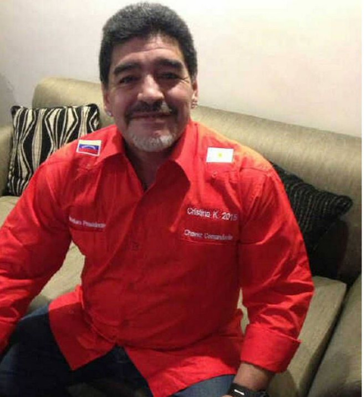 Maradona Red Shirt