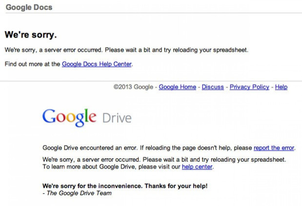Gmail Down
