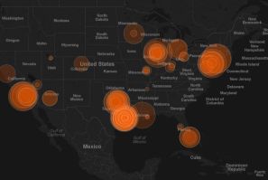 Map of chemical plants in U.S.