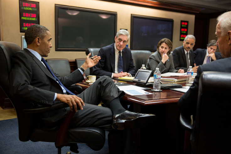 President Obama Being Briefed