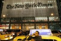New York Times Building Night
