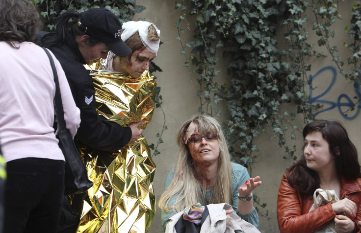 Injured workers in Prague