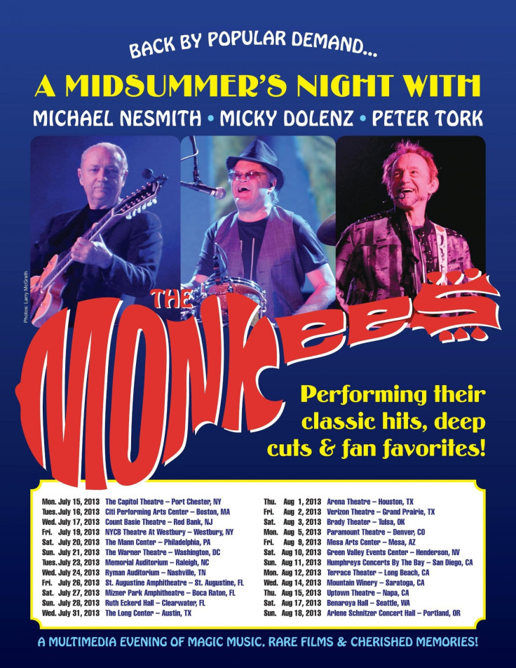 The Monkees 2013 U.S. Tour