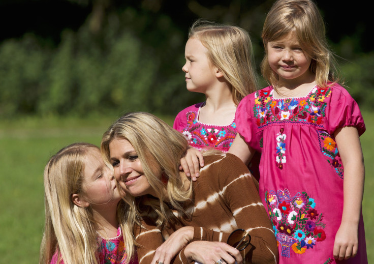 Queen Maxima with her daughters