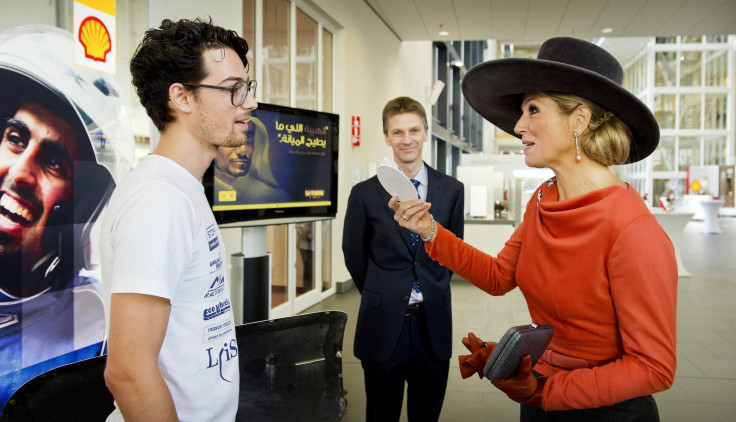 Queen Maxima at a showcase