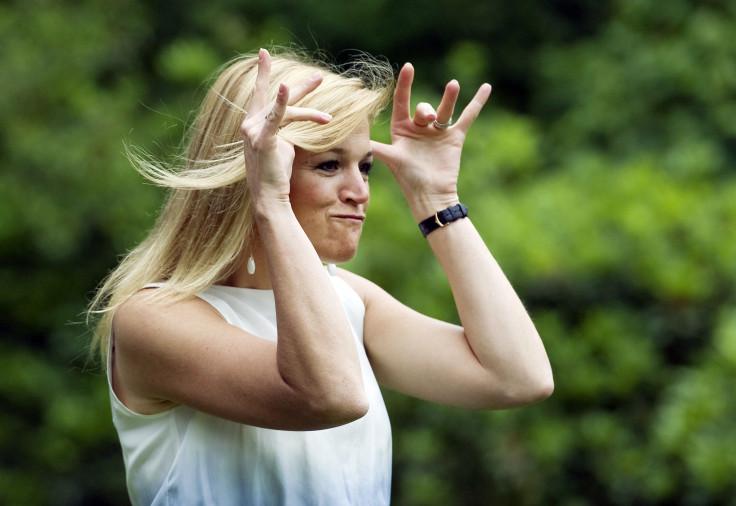 Queen Maxima making a funny face