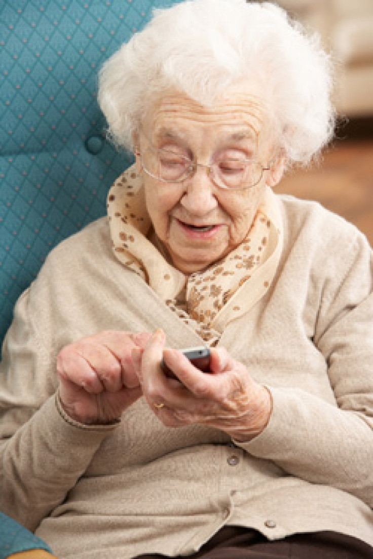 Senior with Cell Phone