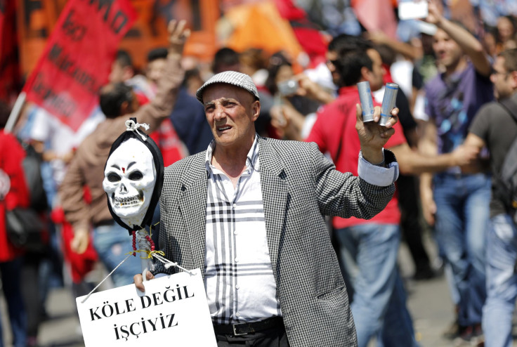 May Day Istanbul protester