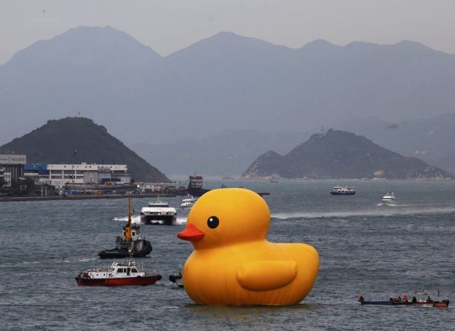Rubber Duck in Hong Kong