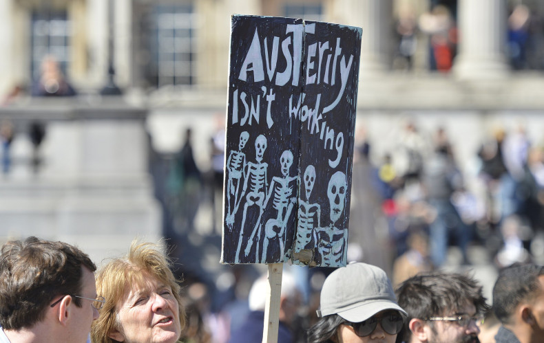London anti-austerity protest
