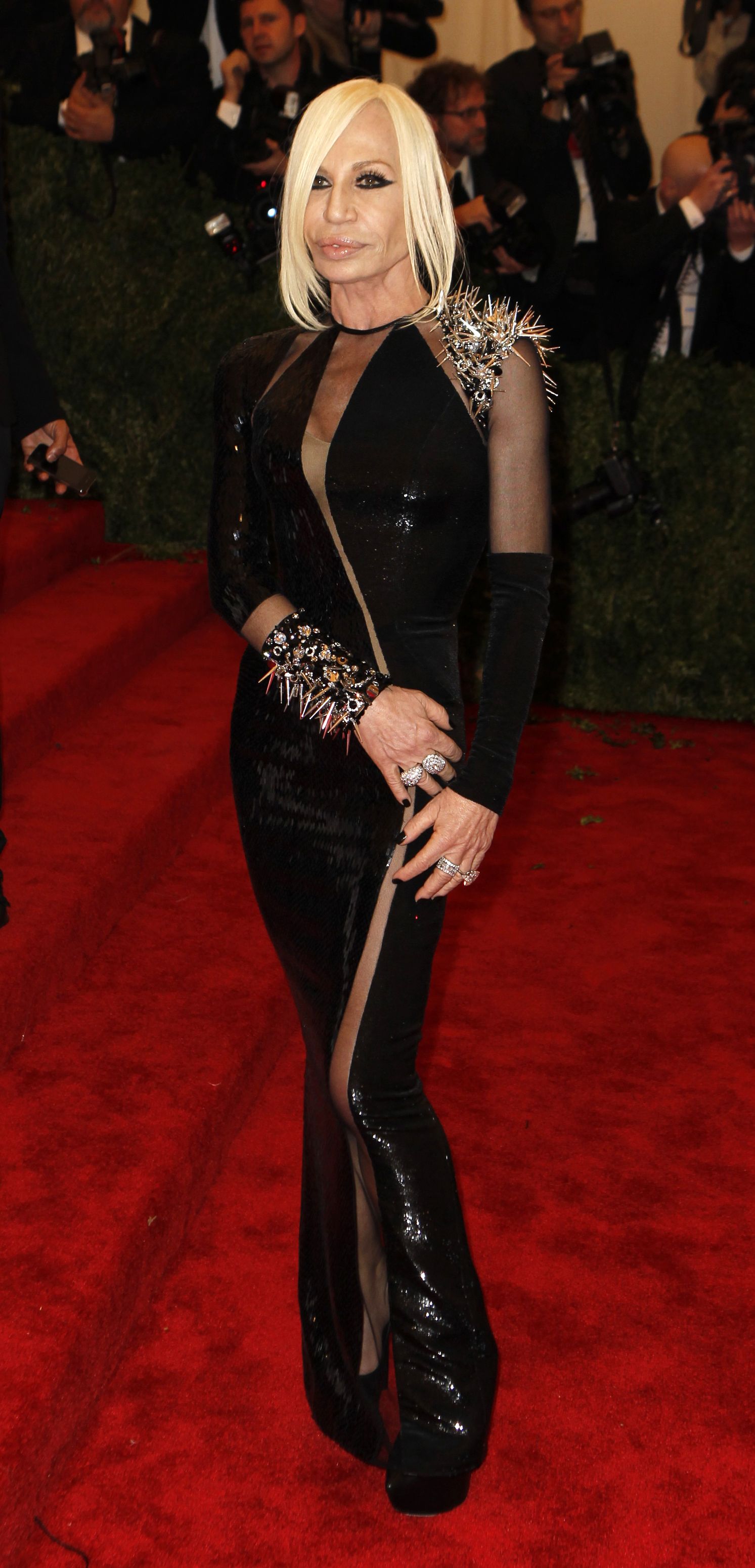 Donatella Versace at the 2013 Met Gala.
