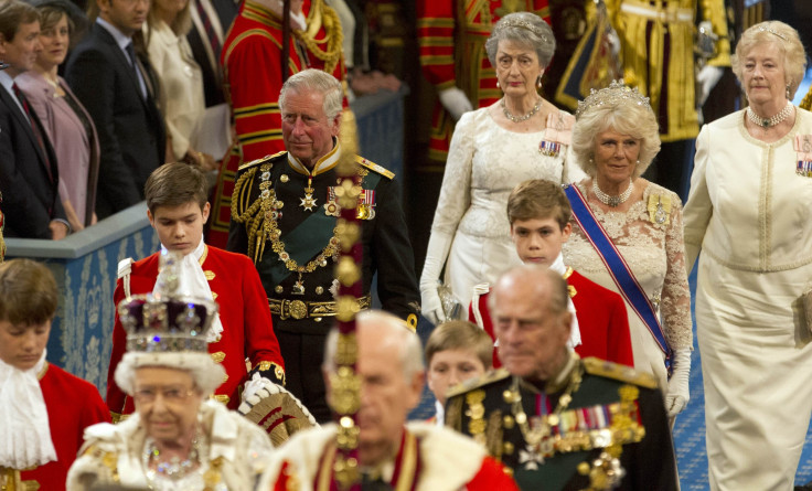 Prince Charles and Camilla arrive at Westminster