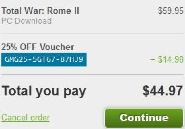 Get Total War: Rome 2 25% Off