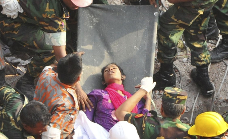 Bangladesh bldg collapse woman alive 10May2013