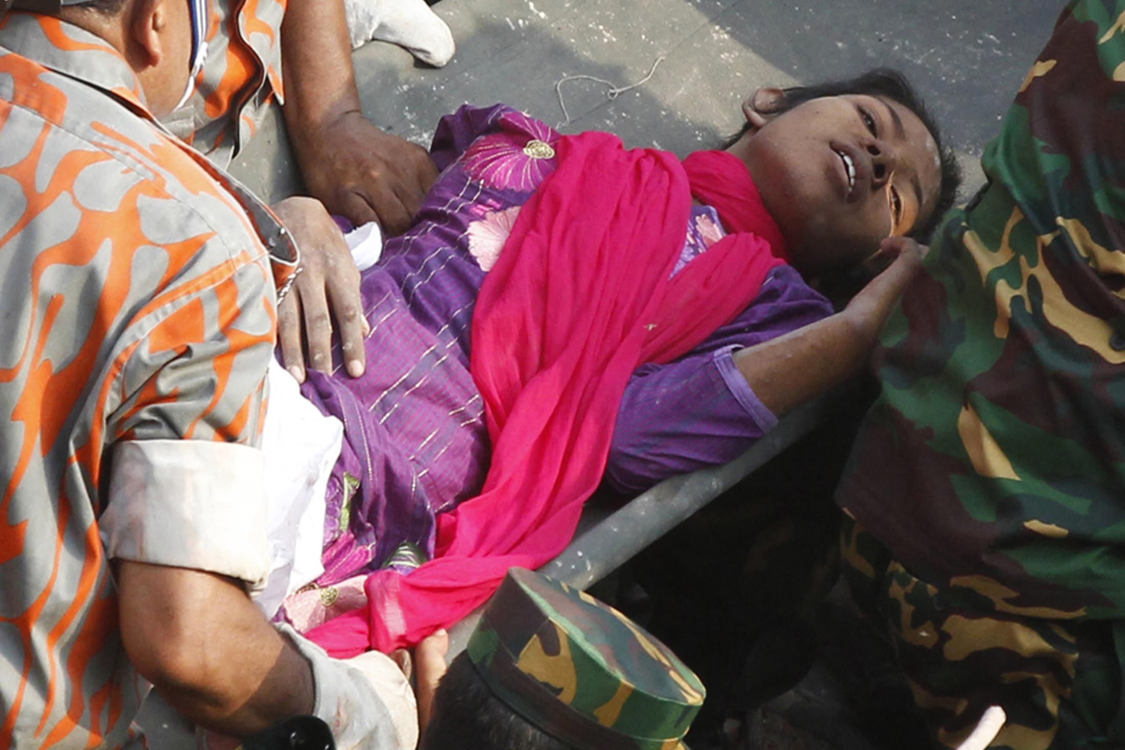 Woman Found Alive After 17 Days Under Collapsed Bangladeshi Clothing Factory Death Toll Tops
