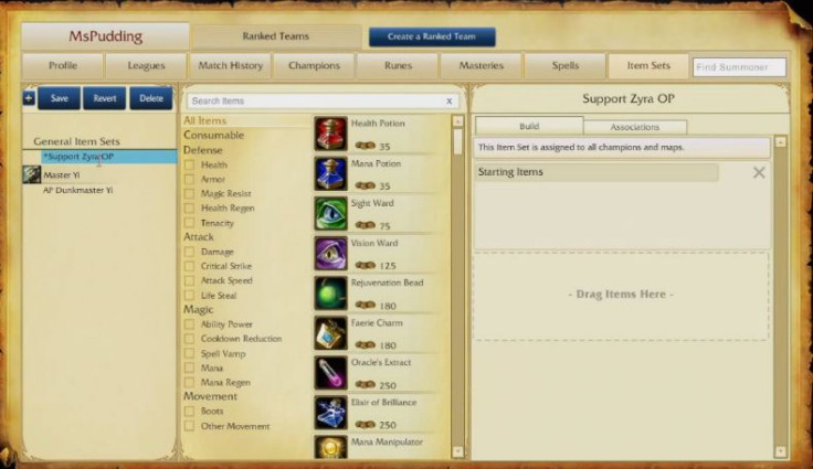 'League Of Legends' Item Sets