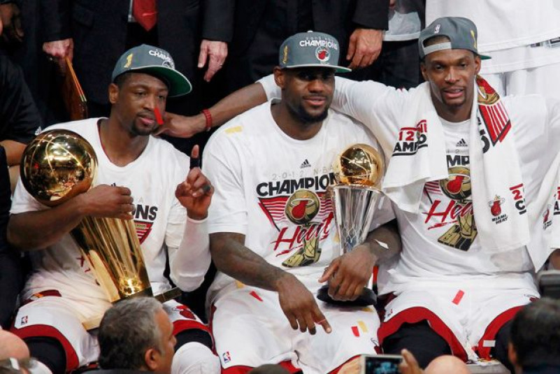 LeBron James Dwyane Wade Chris Bosh