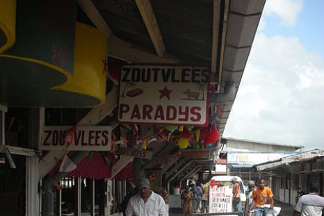 Butcher market in Paramaribo, Suriname