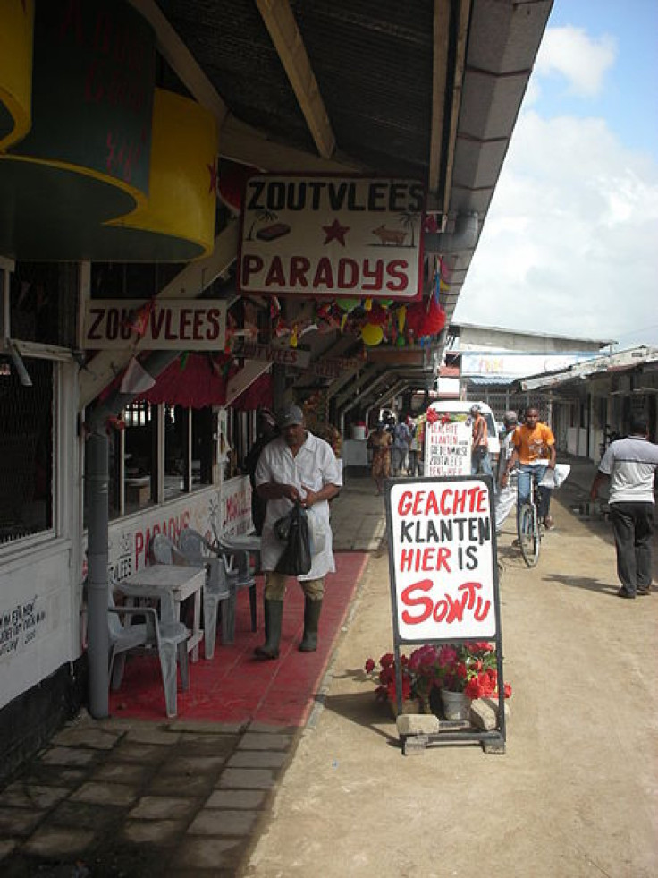 Butcher market in Paramaribo, Suriname