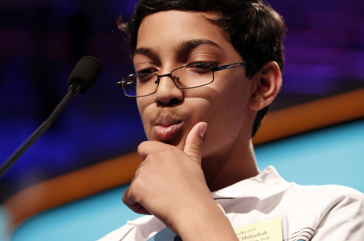Arvind Mahankali of New York ponders a word on his way to winning the National Spelling Bee.