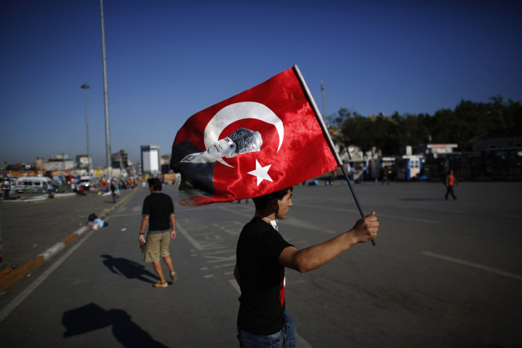 Turkey Istanbul Riots 9 Flag