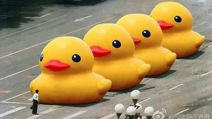 Tiananmen Square 'Tank Man' Ducks