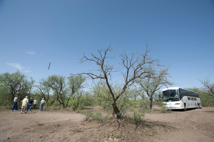 Arizona-Mexico Border Near Nogales, Arizona 