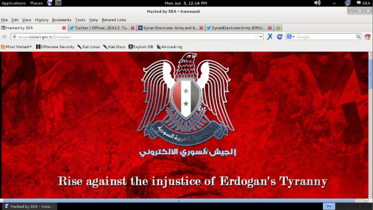 Syrian Electronic Army Joined #OpTurkey