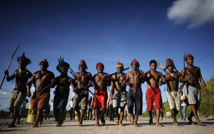 Brazil Indians At Belo Monte Dam, Para State, Brazil