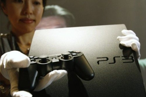 Sony Corp's new PlayStation 3 game console is displayed during a news conference in Tokyo August 19, 2009